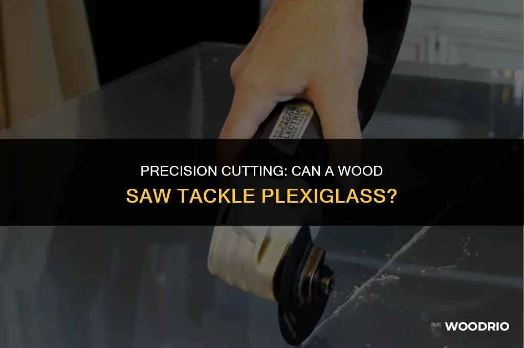 can a wood saw cut plexiglass