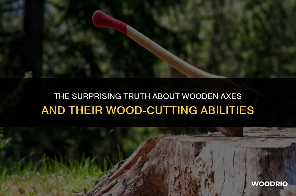 can a wooden axe cut wood