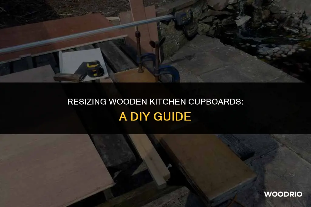 can a wooden kitchen cupboard be cut down