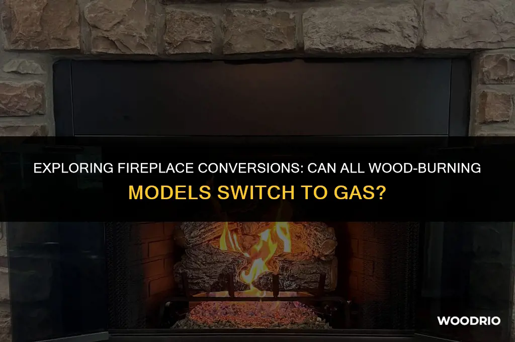 can all wood burning fire places be converted to gass