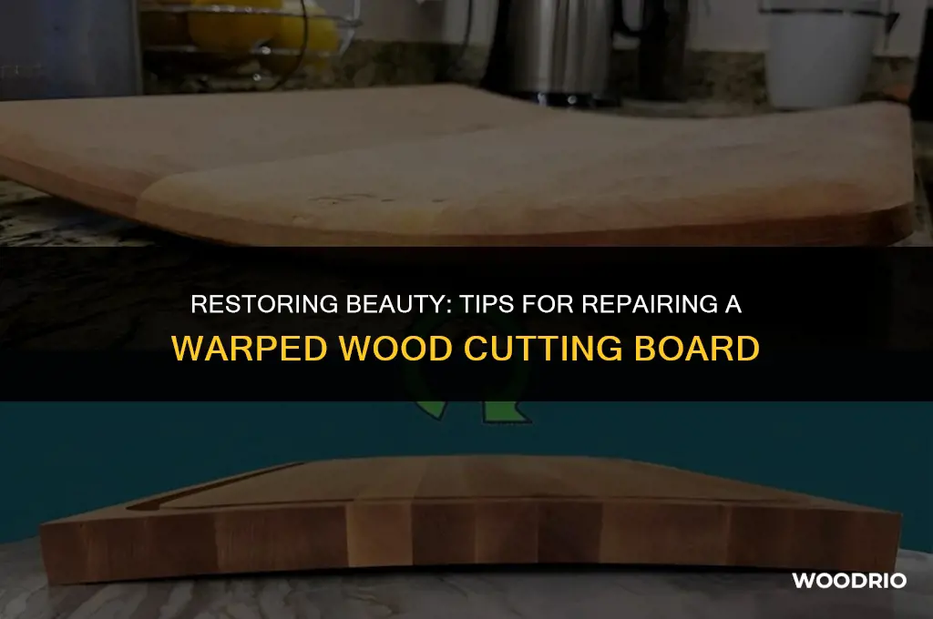can anything be done for a warped wood cutting board