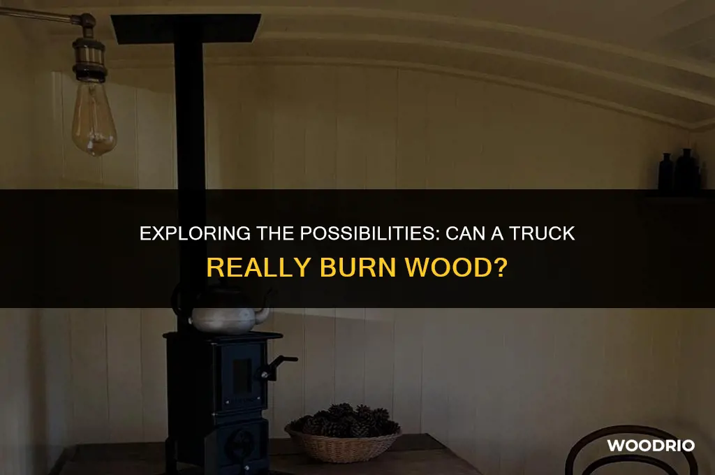 can atruck burn wood