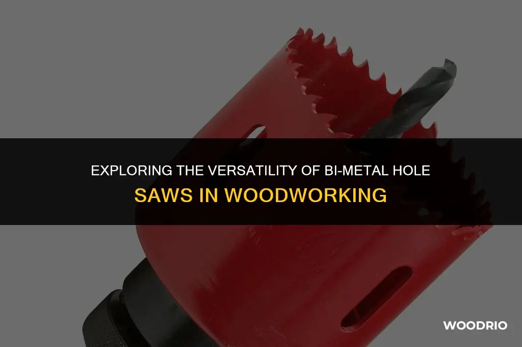 can bi metal hole saw cut wood