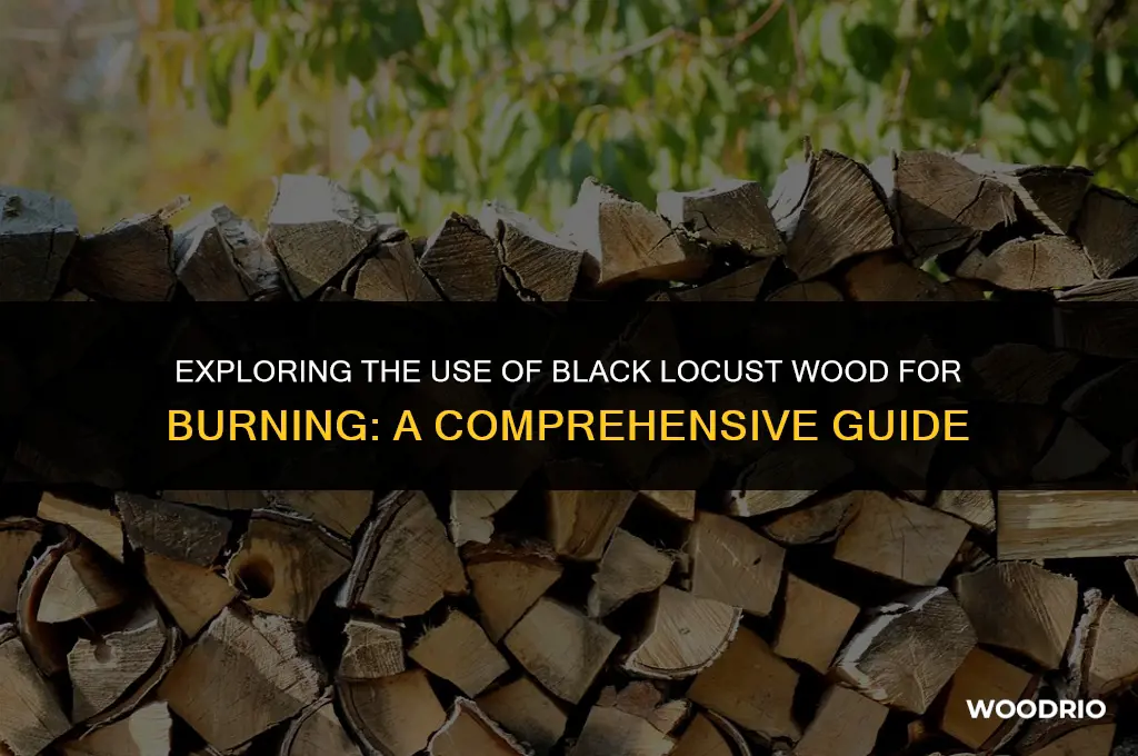 can black locust wood be burned