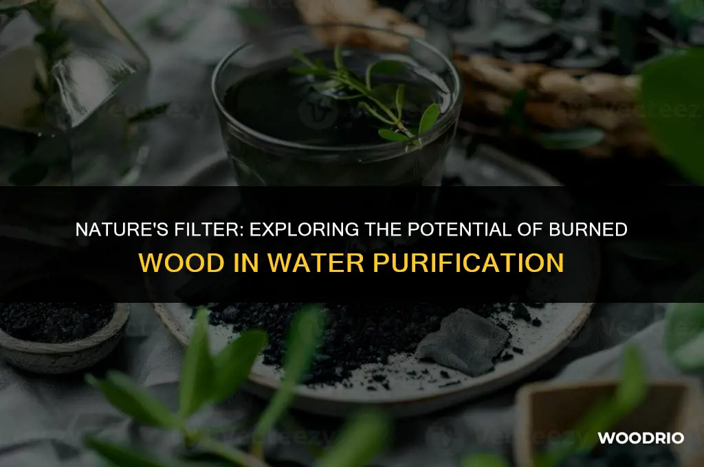 can burned wood purify water