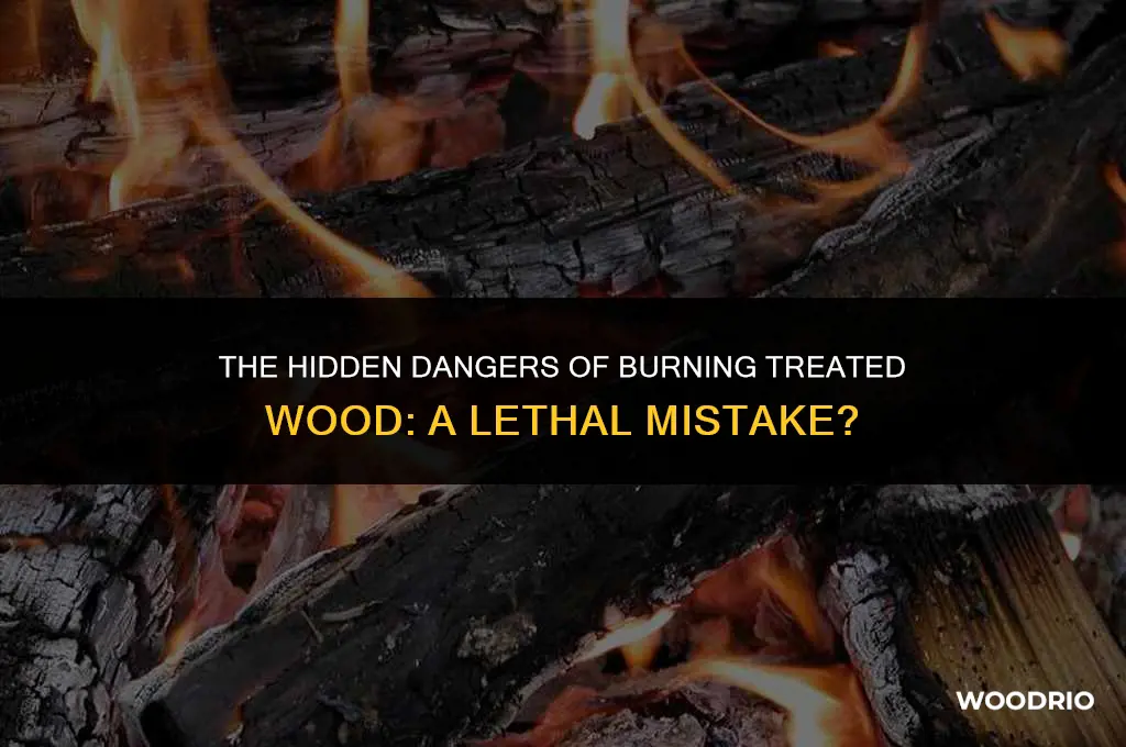 can burning treated wood kill you