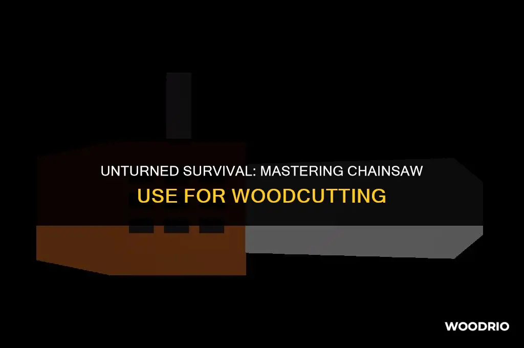 can chainsaws cut throw wood in unturned