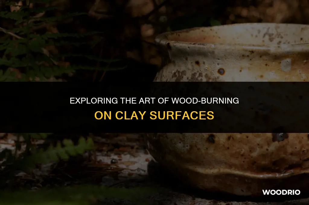 can clay be burned with a wood burning tool