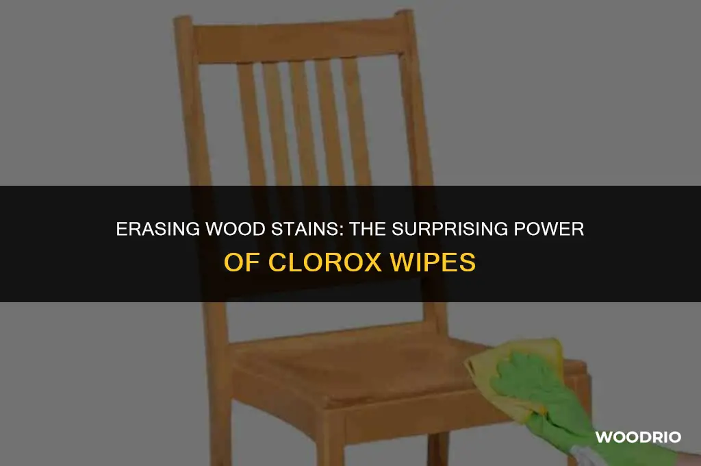 can clorox wipes remove wood stain