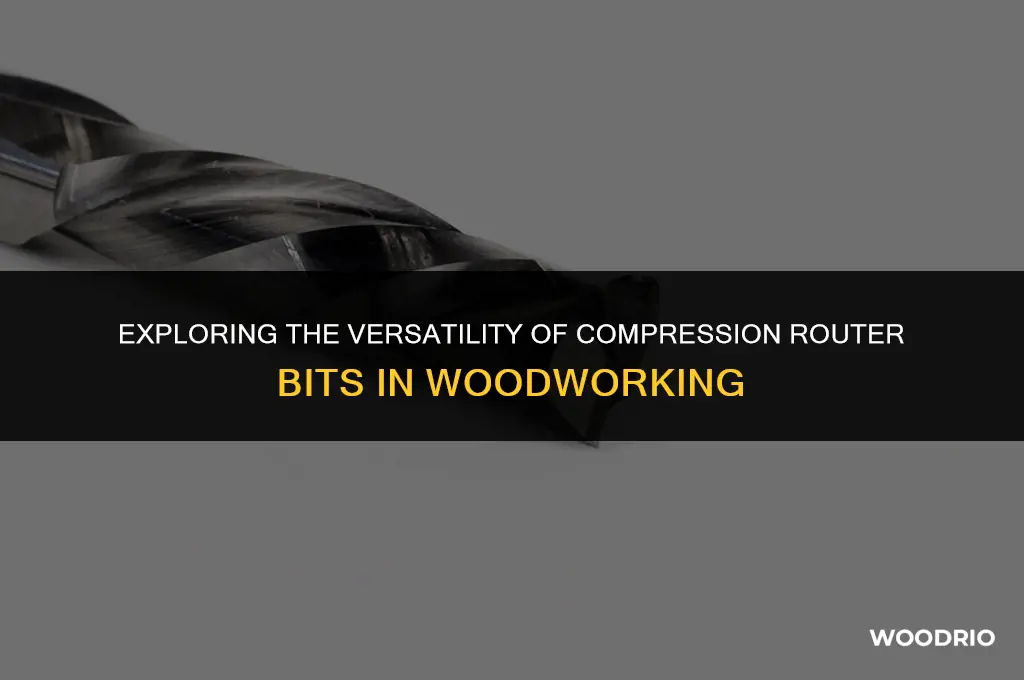 can compression router bits cut any direction in wood