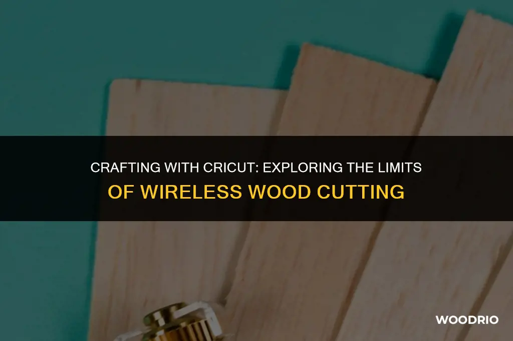 can cricut air wireless cut wood