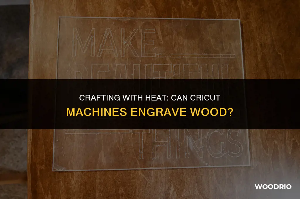 can cricut burn into wood