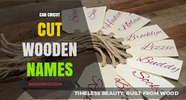 Crafting Wooden Wonders: Can Cricut Cut Wooden Names?