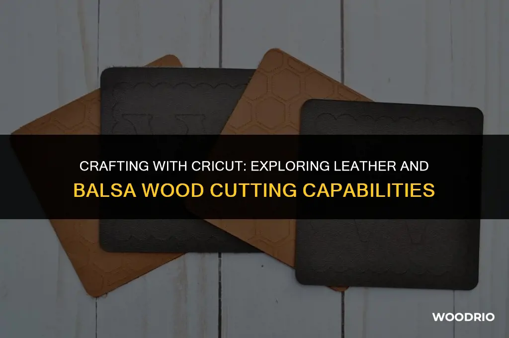 can cricut machine cut leather or balsa wood