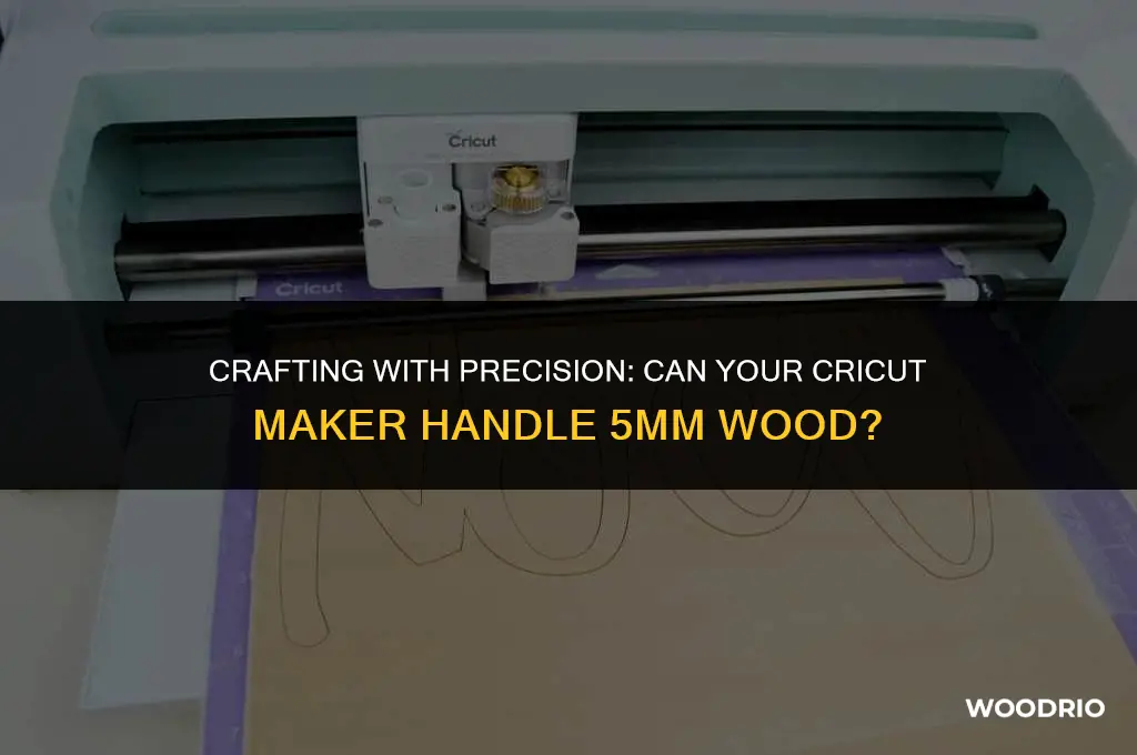 can cricut maker cut 5mm thick wood