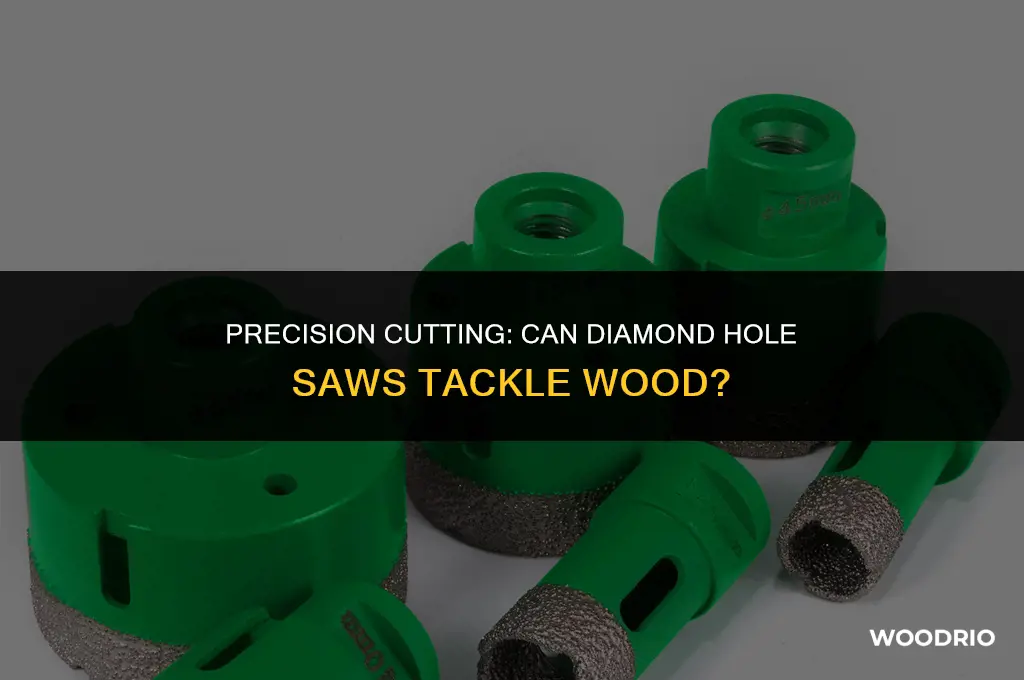 can diamond hole saw cut wood