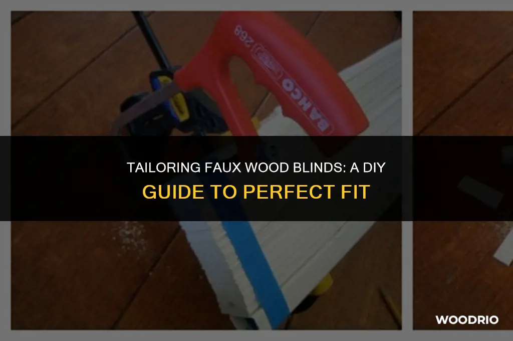 can faux wood blinds be cut