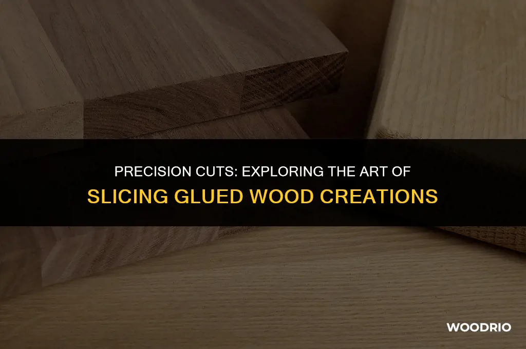 can glued wood be cut