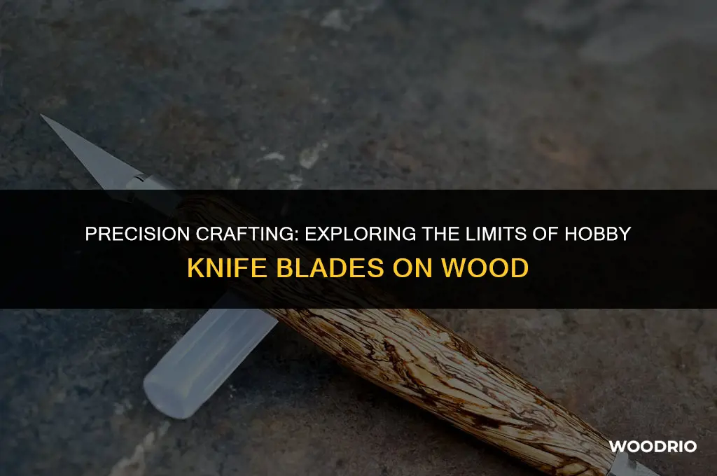 can hobby knife blades cut wood
