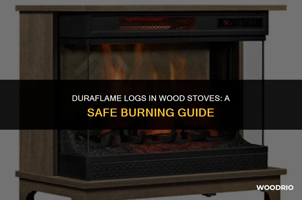 can i burn a duraflame log in a wood stove