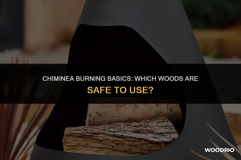 can i burn any kind of wood in a chiminea