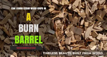 Safely Burning Cedar Wood Chips in a Burn Barrel: Tips and Precautions