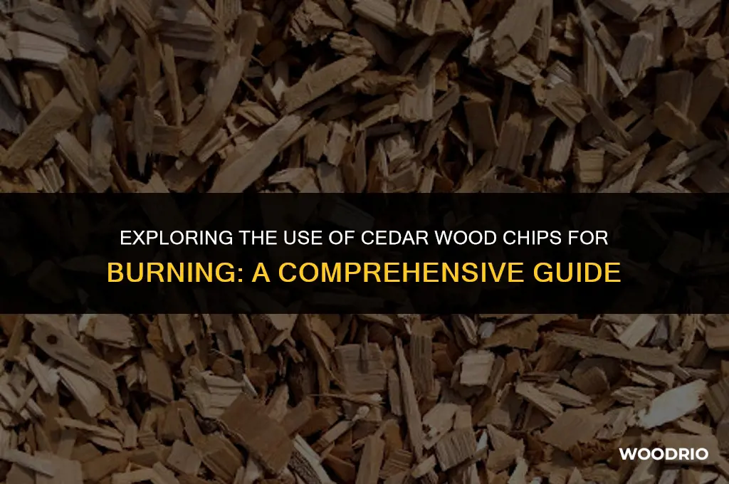 can i burn cedar wood chips