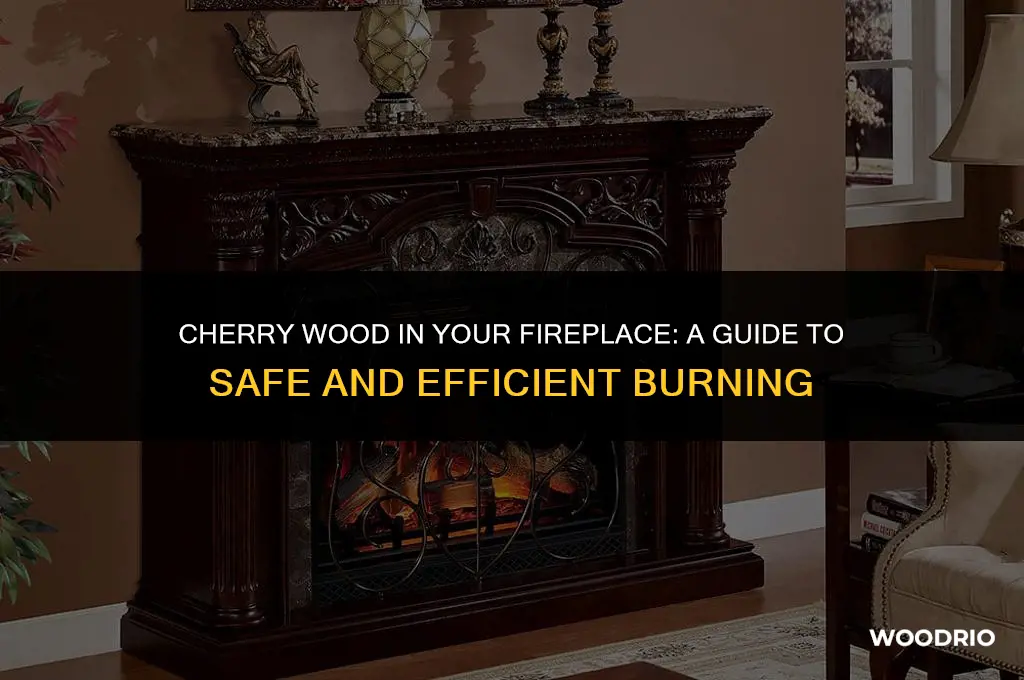 can i burn cherry wood in my fireplace