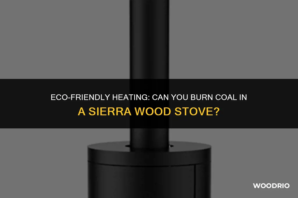 can i burn coal in sierra wood stove