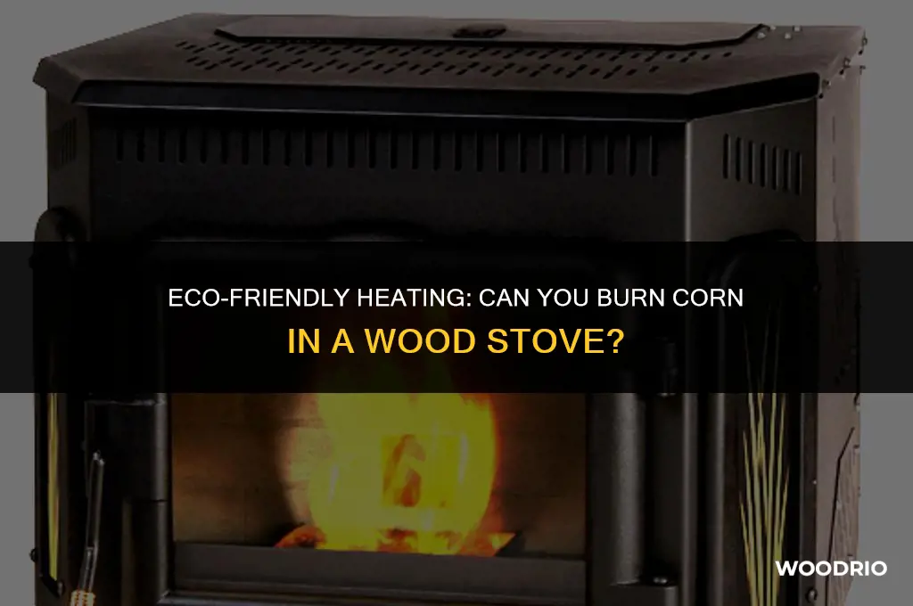 can i burn corn in a wood stove