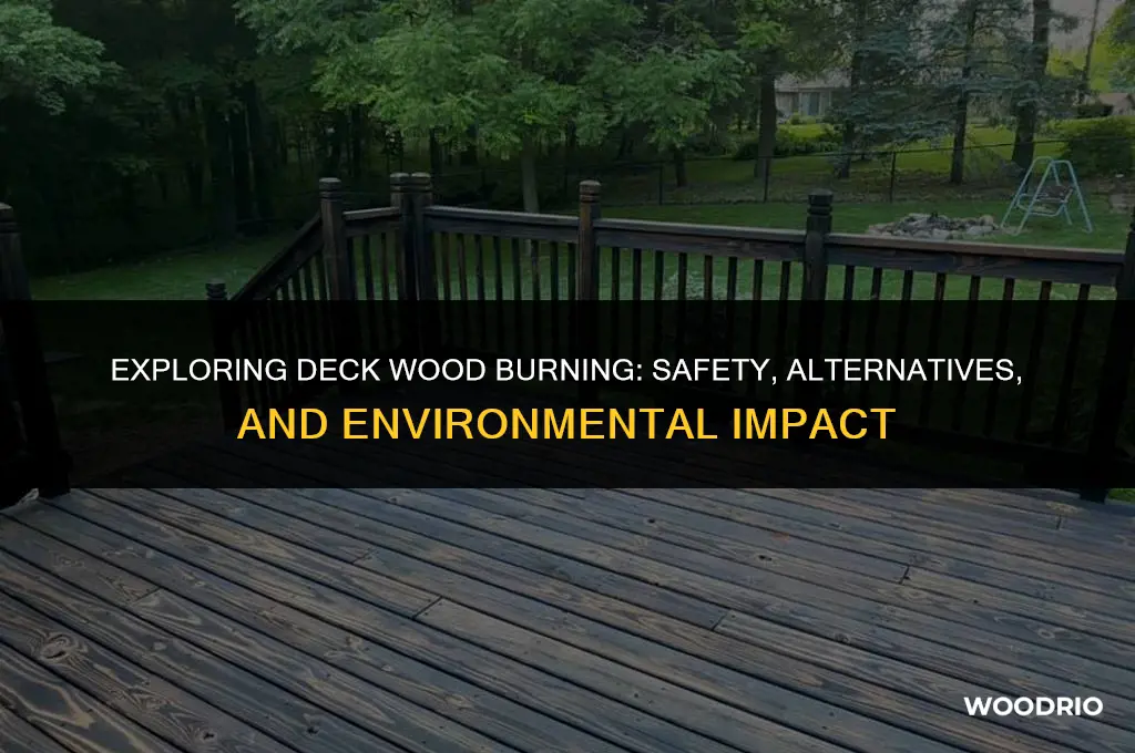 can i burn deck wood