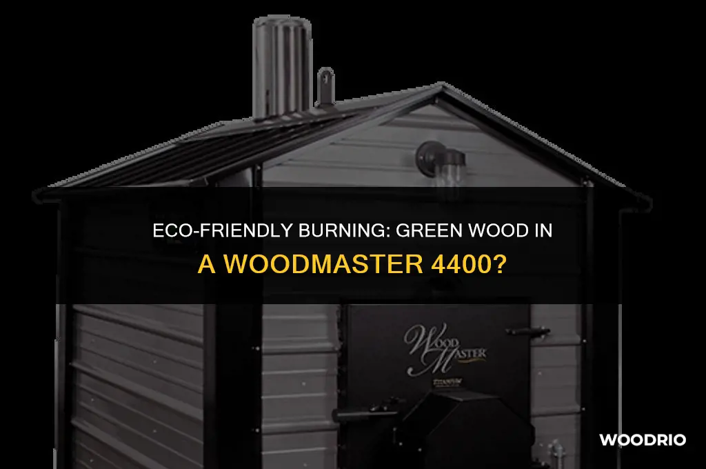 can i burn green wood in a woodmaster 4400