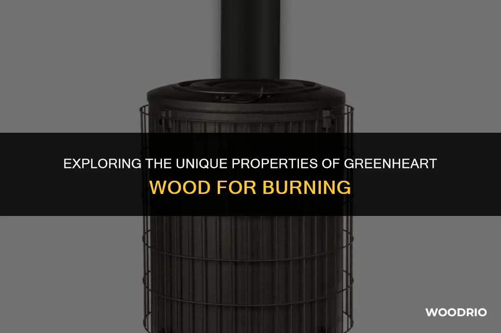 can i burn greenheart wood