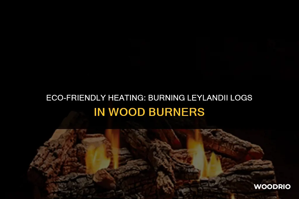 can i burn leylandii logs in a wood burner