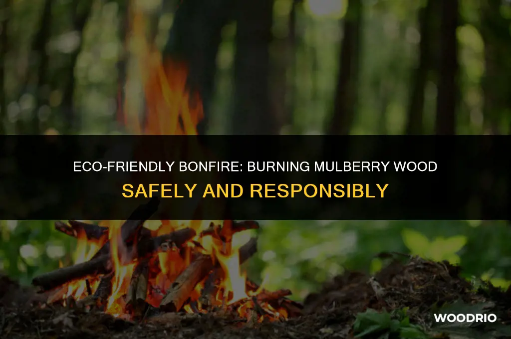 can i burn mullberry tree wood in a fire pit