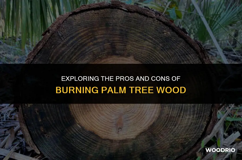 can i burn palm tree wood