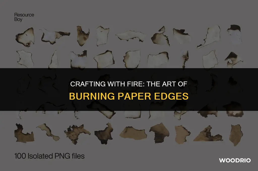 can i burn paper edges with wood burning pen