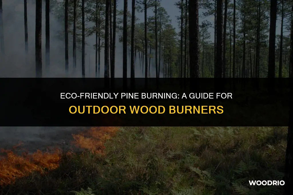can i burn pine in my outdoor wood burner
