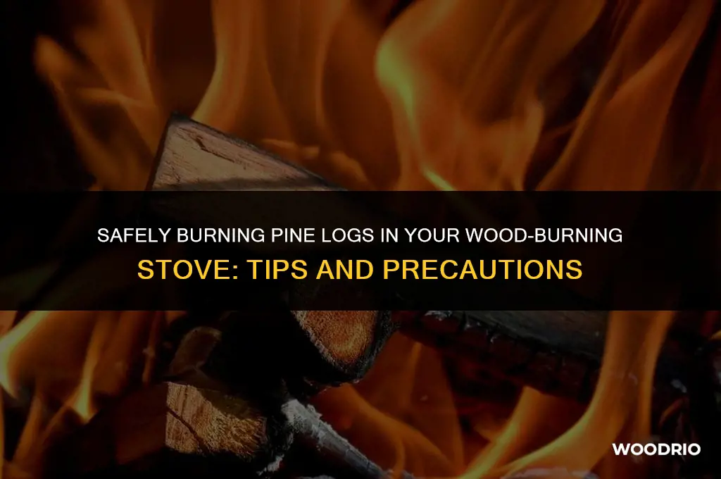 can i burn pine logs in my wood burning stove