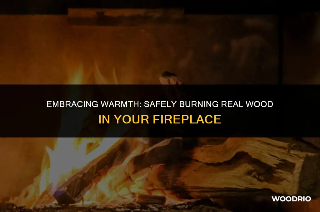 can i burn real wood in my fireplace