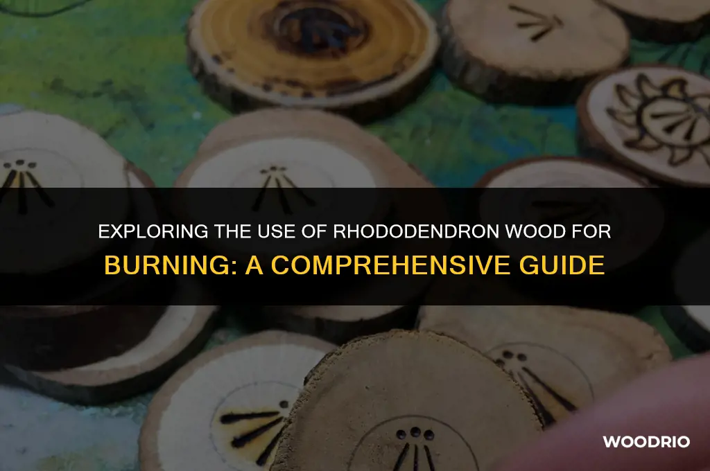 can i burn rhododendron wood