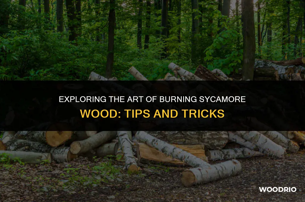 can i burn sycamore wood