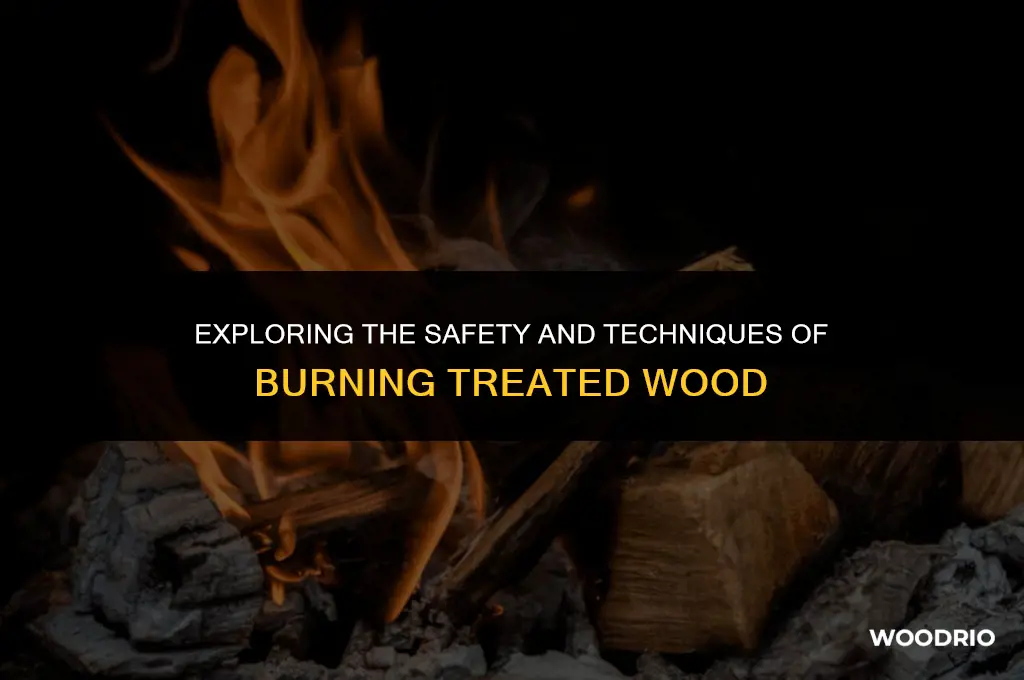 can i burn tanalised wood