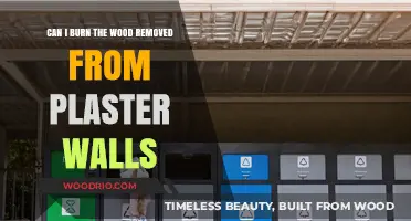 Eco-Friendly Disposal: Burning Wood from Plaster Walls?