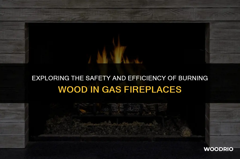 can i burn wood in my gas fireplace