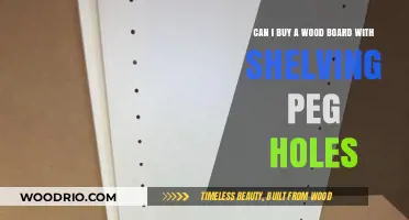 Where to Find Wood Boards with Pre-Drilled Shelving Peg Holes
