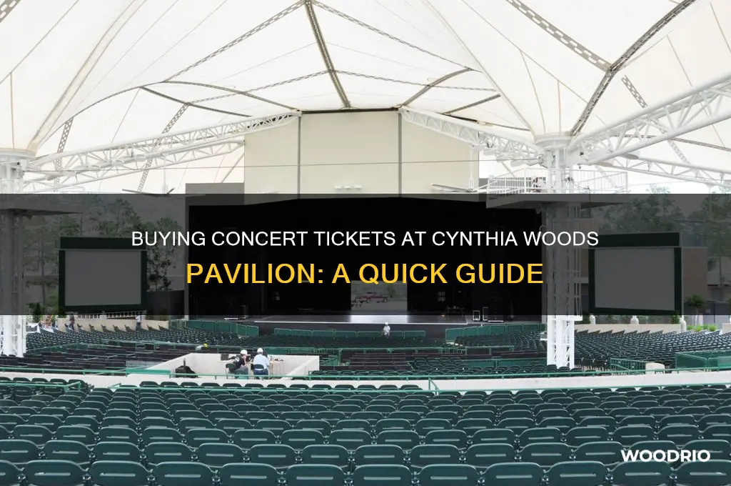 can i buy concert tickets at the cynthia woods pavilion