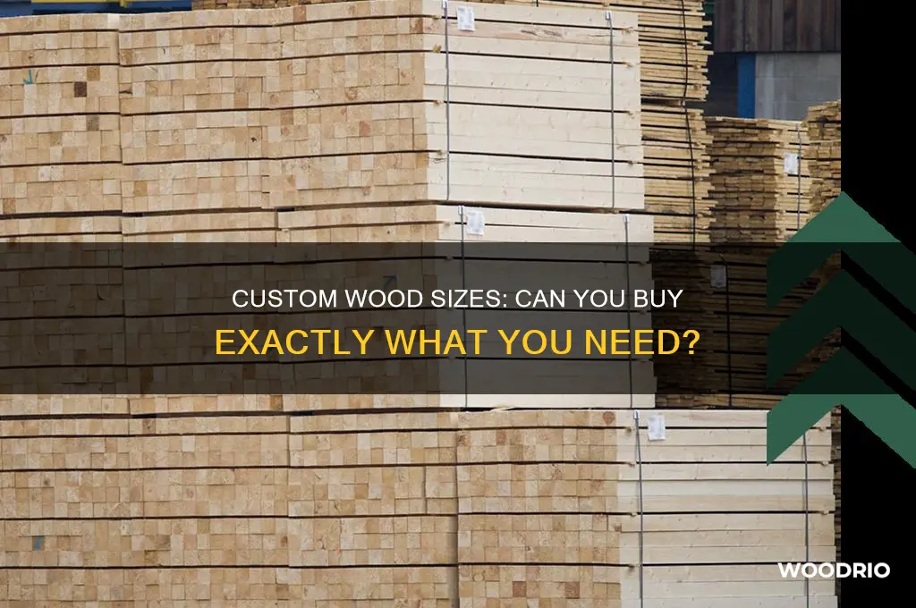 can i buy custum wood sizes