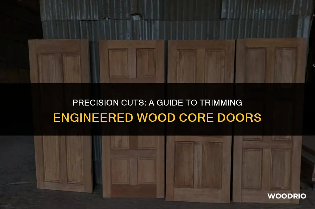 can i cut a engineered wood core door