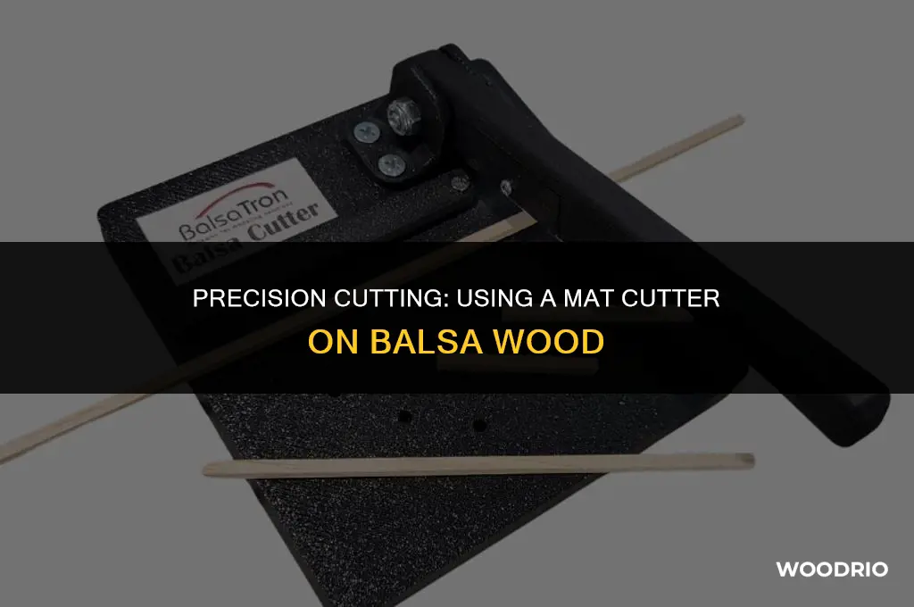 can i cut balsa wood with a mat cutter